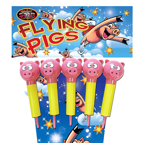 Flying Pigs Rocket Fireworks Pack - 5 piece