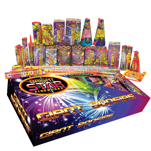 Giant Bonfire Fireworks Selection Box 26 piece