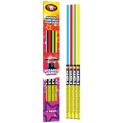 Wizard Wands 4 piece Handheld Fountain (Low Noise)