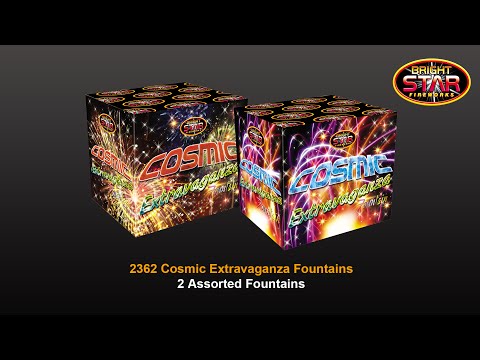 Cosmic Extravaganza Fountain Fireworks (Low Noise)