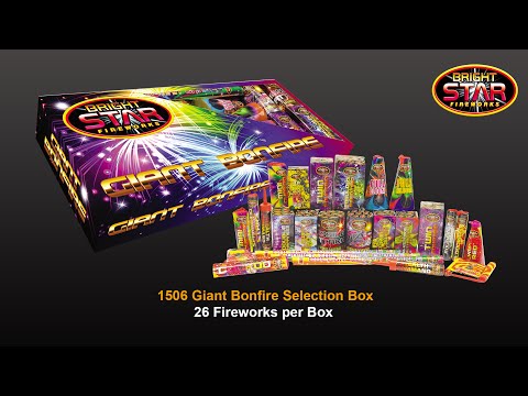 Giant Bonfire Fireworks Selection Box 26 piece