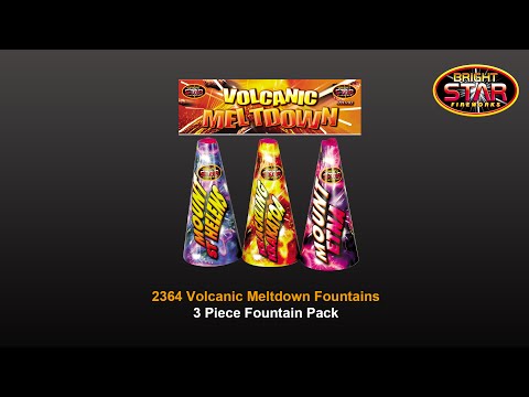 Volcanic Meltdown 3 piece Fountain Pack (Low Noise)